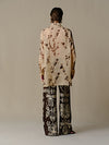 INTO THE EAST 25 Autumn/Winter Ramie Flower Shadow Lapel Shirt ITE-E1DGSS001KT21SH-QKQ Light Khaki